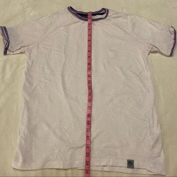 Free planet womens basic white short sleeve fitted crew neck t-shirt size small - Picture 6 of 6